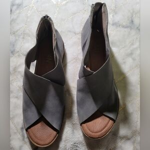 Roan by Bed Stu Betty Leather Sandal Grey Size 7.5